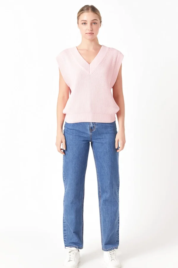 ENGLISH FACTORY Sweaters & Knits | Tops*- V-neck Knit Sweater Vest