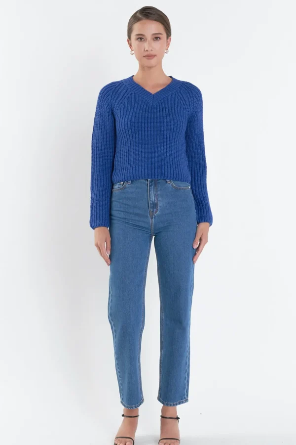 ENGLISH FACTORY Sweaters & Knits | Tops*- V-neck Knit Sweater