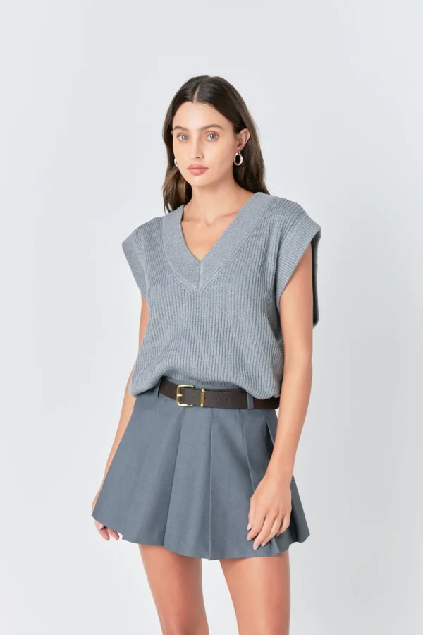 ENGLISH FACTORY Sweaters & Knits | Tops*- V-neck Knit Sweater Vest