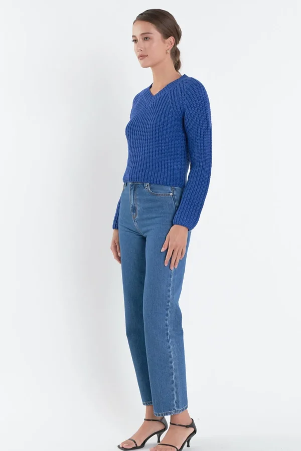 ENGLISH FACTORY Sweaters & Knits | Tops*- V-neck Knit Sweater