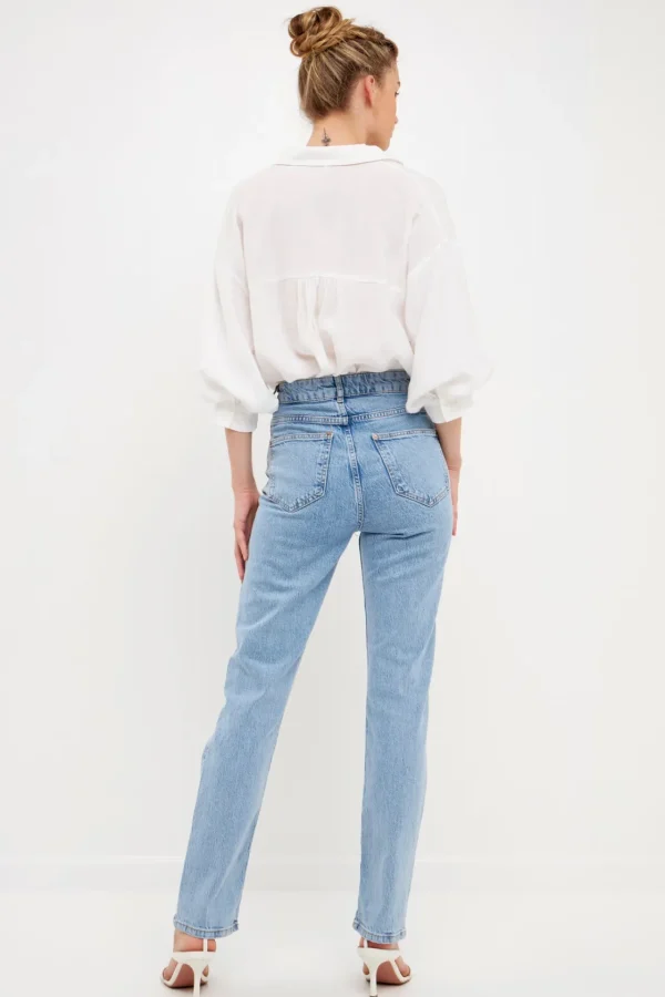 ENGLISH FACTORY Shirts & Blouses*- V-Neckline Drop Shoulder Blouse WHITE