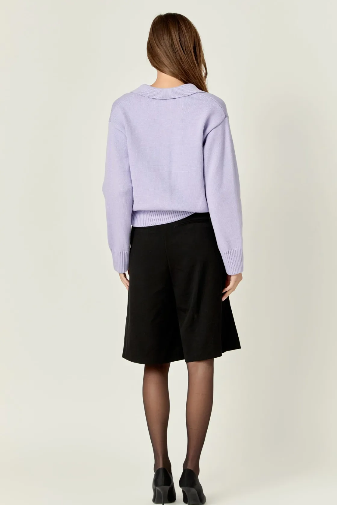 english_factory__vnecklin_2-3.webp ENGLISH FACTORY Sweaters & Knits | Tops*- V-neckline with Collar Sweater