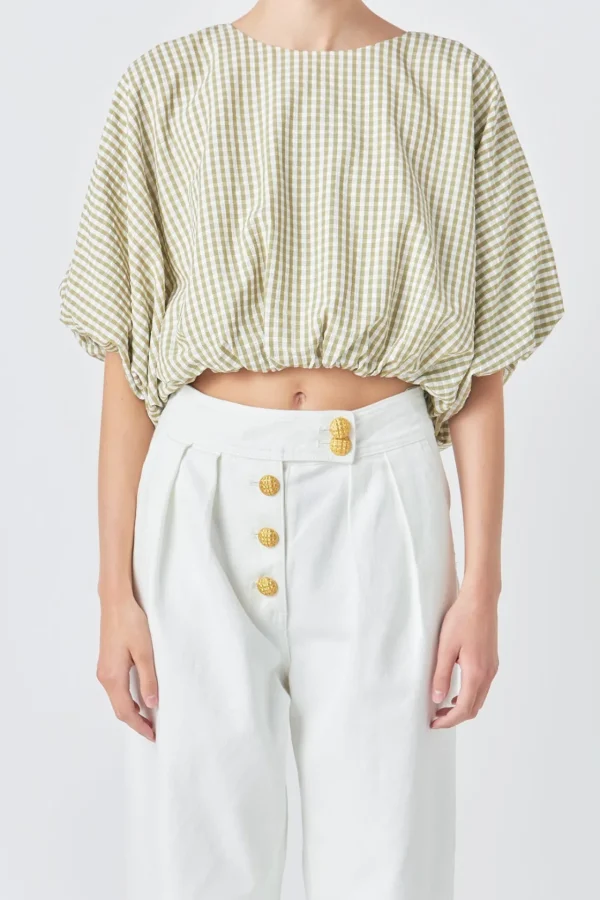 ENGLISH FACTORY Matching Sets | Tops*- Voluminous Cropped Top