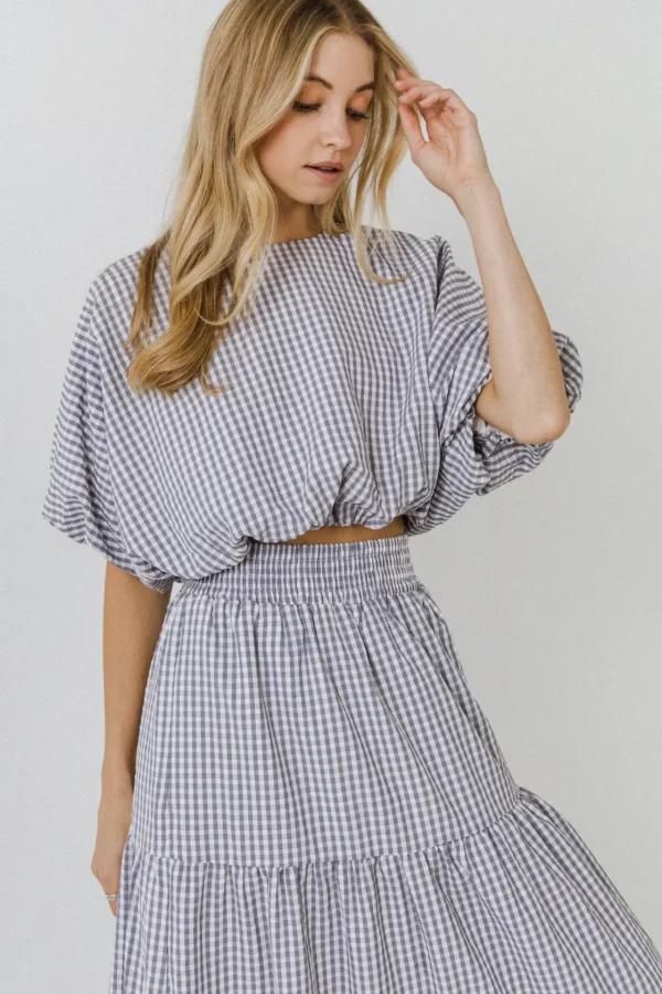 ENGLISH FACTORY Matching Sets | Tops*- Voluminous Cropped Top
