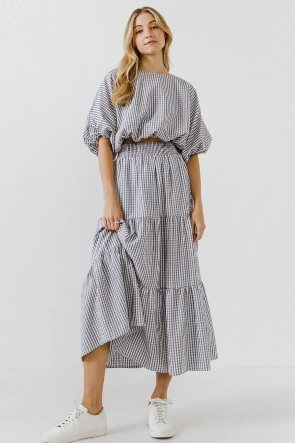 ENGLISH FACTORY Matching Sets | Tops*- Voluminous Cropped Top