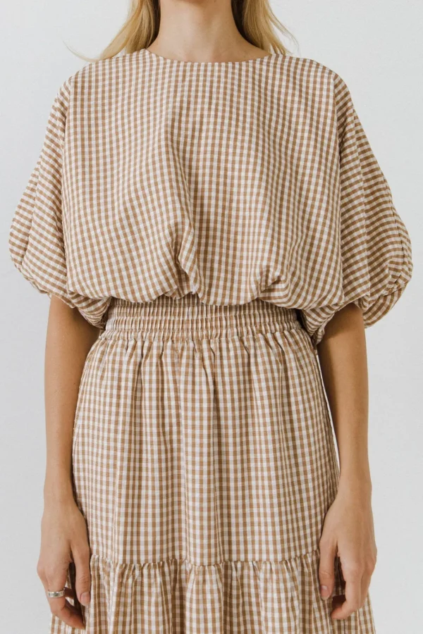 ENGLISH FACTORY Matching Sets | Tops*- Voluminous Cropped Top