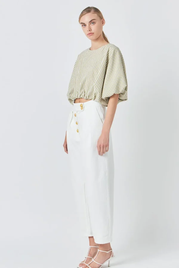 ENGLISH FACTORY Matching Sets | Tops*- Voluminous Cropped Top