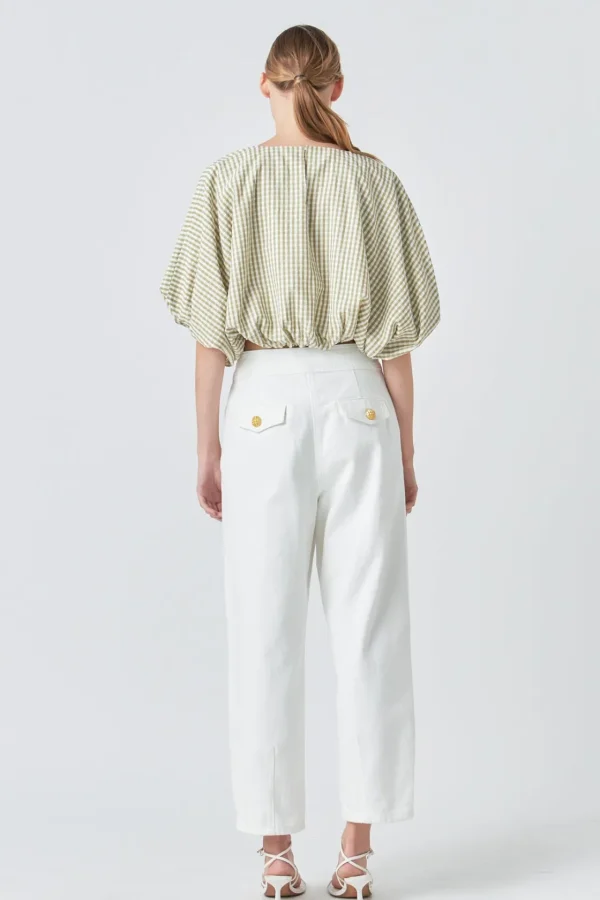 ENGLISH FACTORY Matching Sets | Tops*- Voluminous Cropped Top