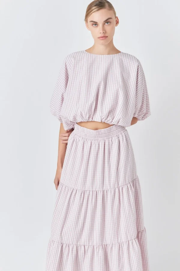 ENGLISH FACTORY Matching Sets | Tops*- Voluminous Cropped Top