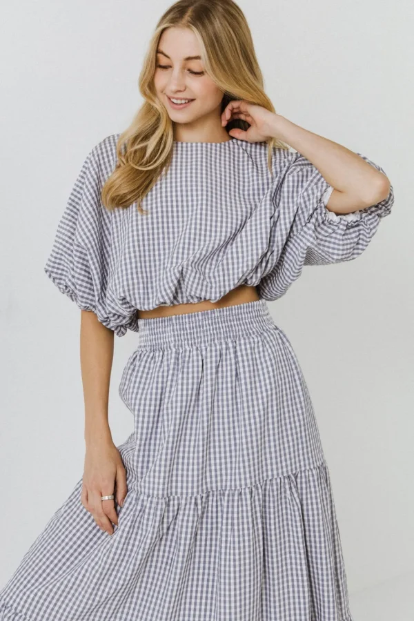 ENGLISH FACTORY Matching Sets | Tops*- Voluminous Cropped Top