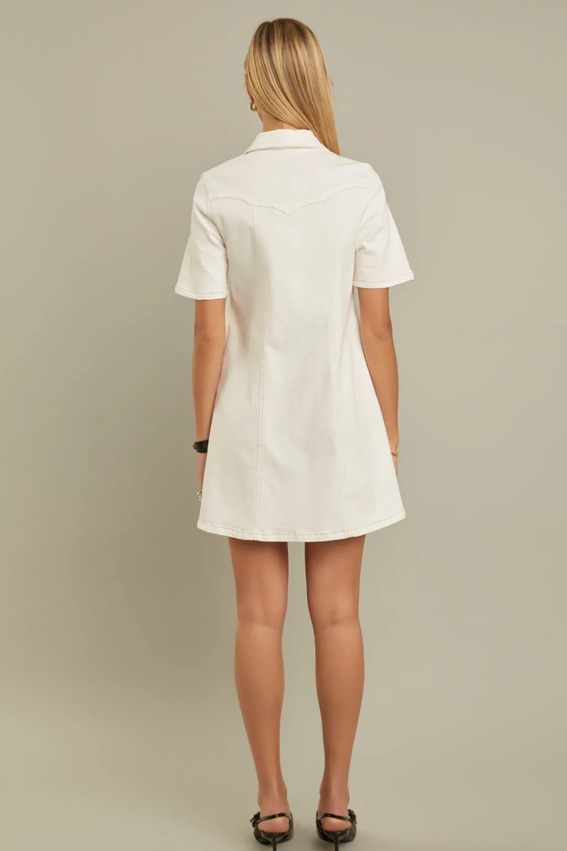 english_factory__washed_d_12.webp ENGLISH FACTORY White Dresses | Tops*- Washed Denim Mini Dress