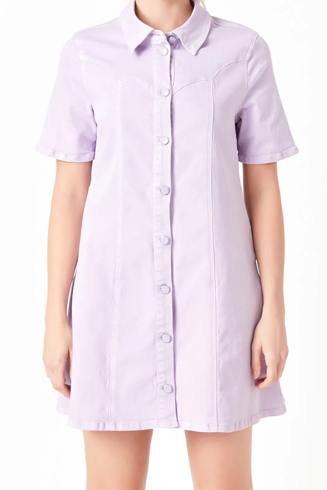 english_factory__washed_d_15.webp ENGLISH FACTORY White Dresses | Tops*- Washed Denim Mini Dress