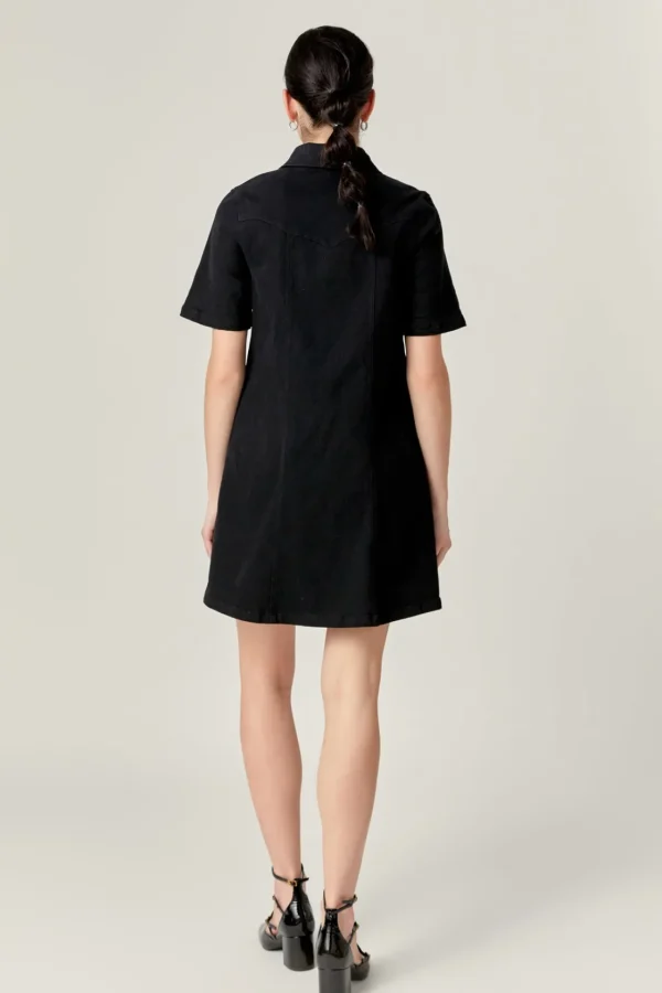 ENGLISH FACTORY White Dresses | Tops*- Washed Denim Mini Dress
