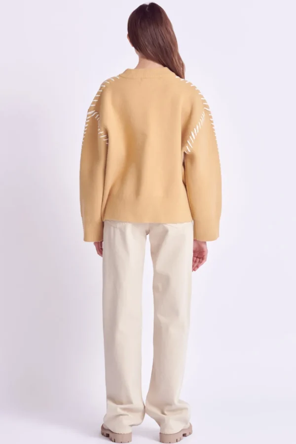 ENGLISH FACTORY Sweaters & Knits | Tops*- Whip Stitch Sweater