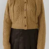 ENGLISH FACTORY Sweaters & Knits*- Women Knit Cardigan BEIGE