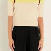 ENGLISH FACTORY Sweaters & Knits*- Women Knit Contrast Shirt