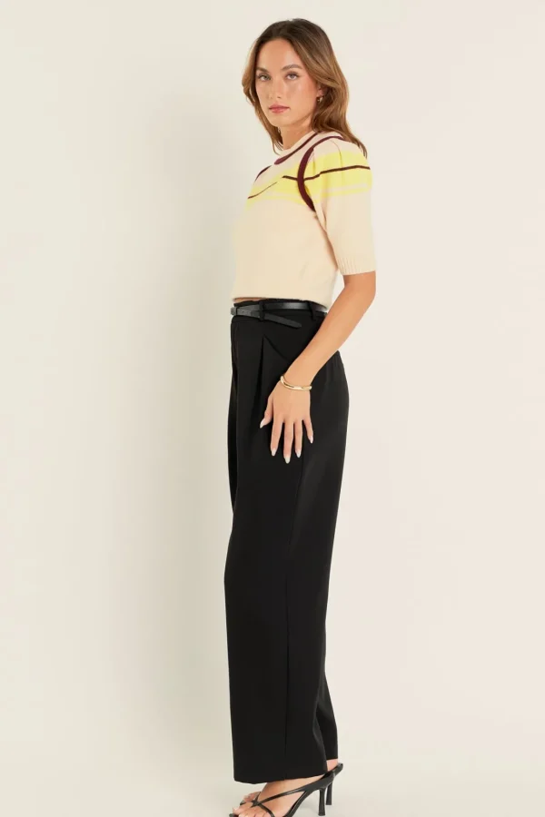 ENGLISH FACTORY Sweaters & Knits*- Women Knit Contrast Shirt