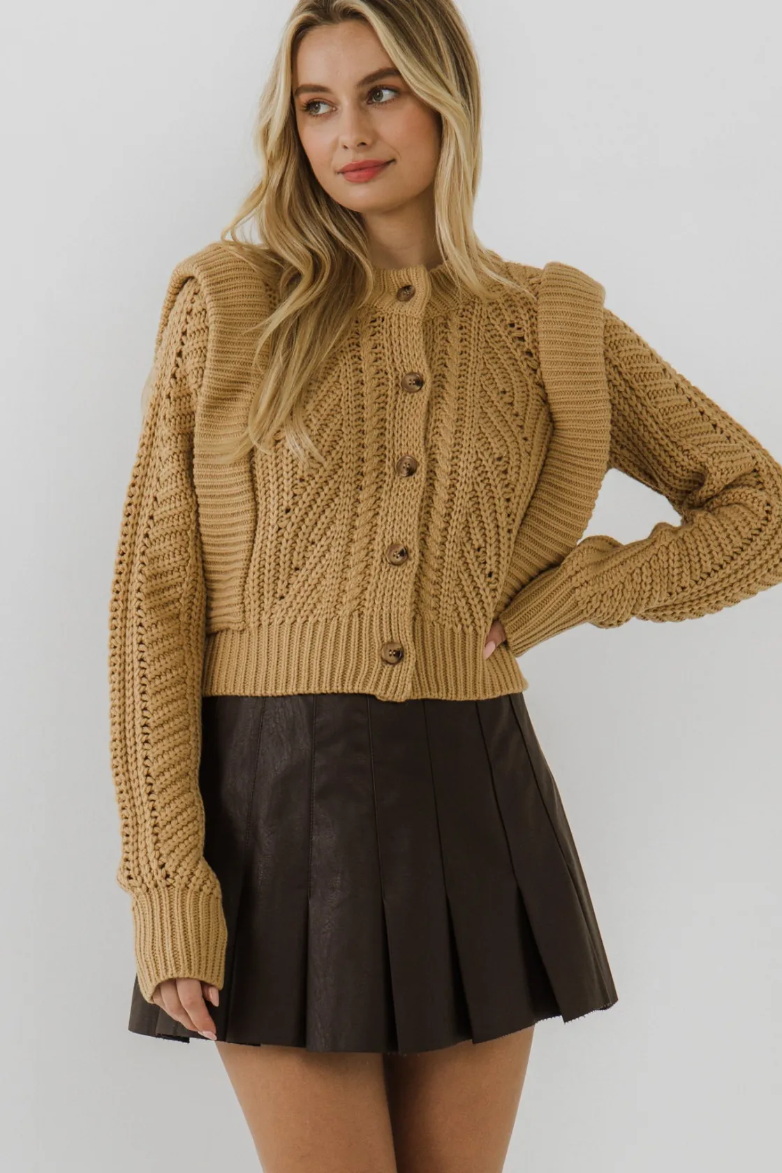 english_factory__women_kn_3-3.webp ENGLISH FACTORY Sweaters & Knits*- Women Knit Cardigan BEIGE