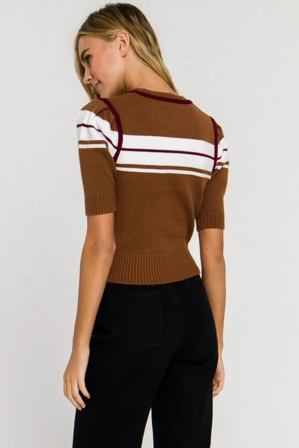 ENGLISH FACTORY Sweaters & Knits*- Women Knit Contrast Shirt