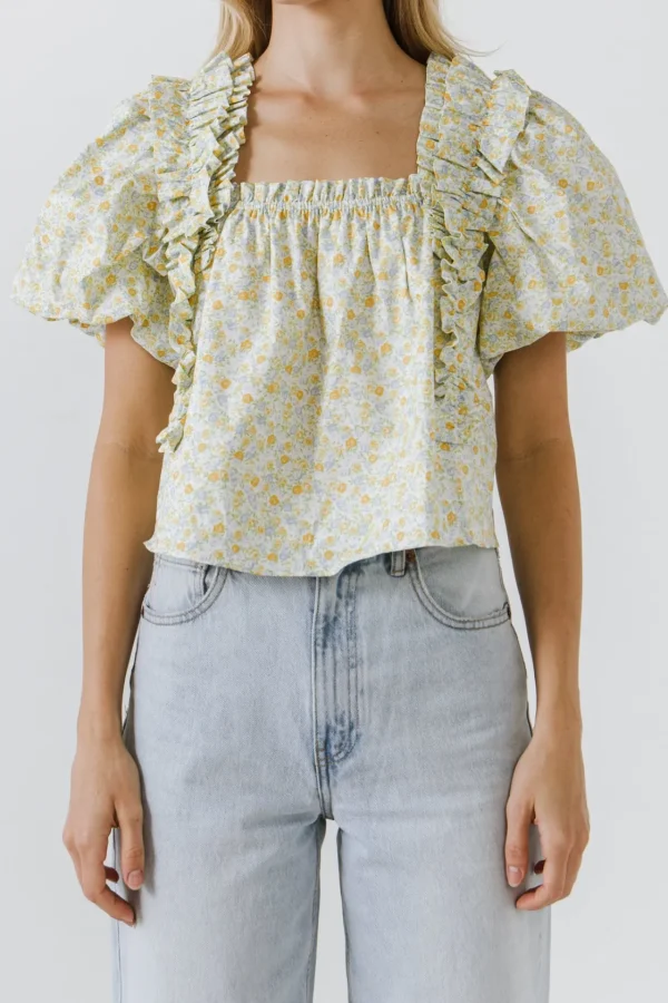 ENGLISH FACTORY Tops*- WOMEN WOVEN BLOUSE