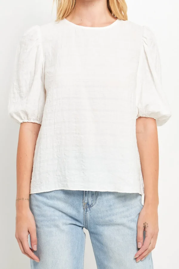 ENGLISH FACTORY Tops*- Women Woven Plaid Blouse