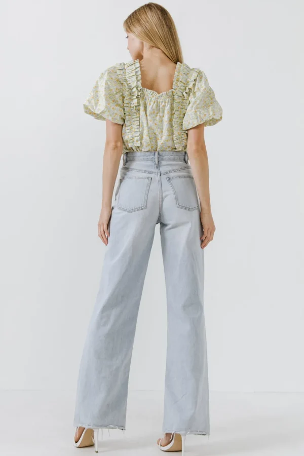 ENGLISH FACTORY Tops*- WOMEN WOVEN BLOUSE