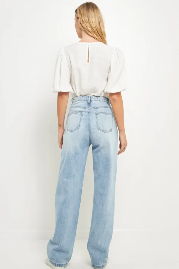 ENGLISH FACTORY Tops*- Women Woven Plaid Blouse