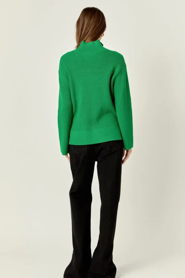 ENGLISH FACTORY Sweaters & Knits | Tops*- Zip Collared Sweater