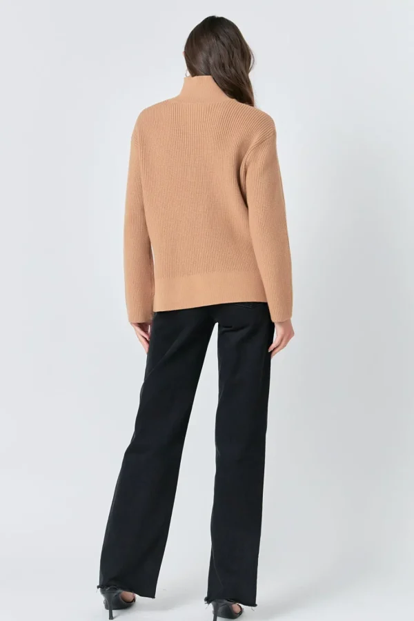 ENGLISH FACTORY Sweaters & Knits | Tops*- Zip Collared Sweater