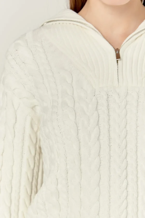 ENGLISH FACTORY Sweaters & Knits | Tops*- Zip Up Knit Top