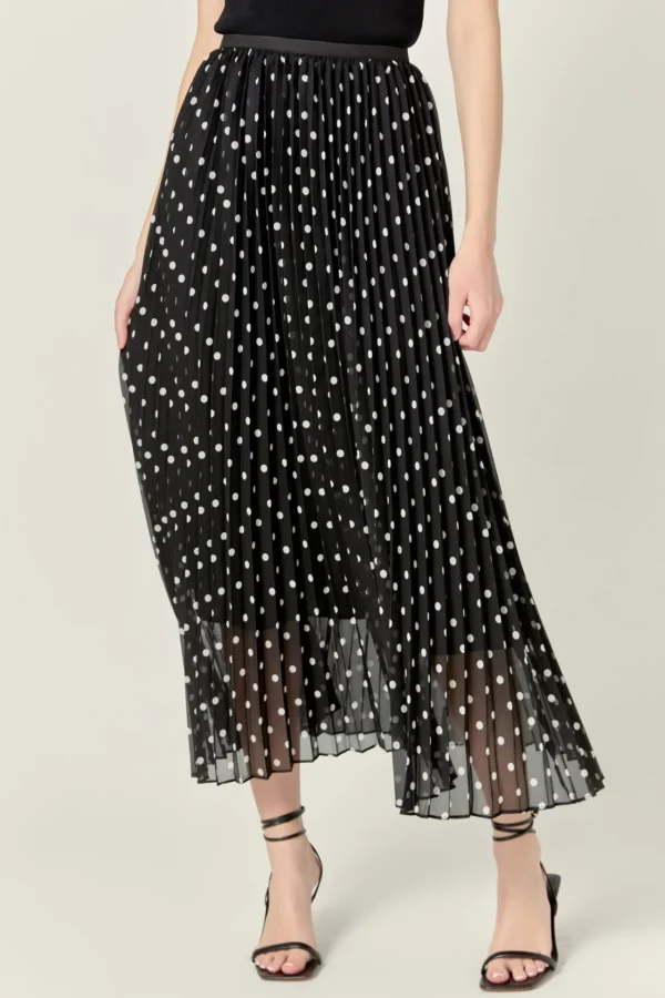 ENGLISH FACTORY Skirts | Tops*- Zoe Midi Skirt BLACKWHITE