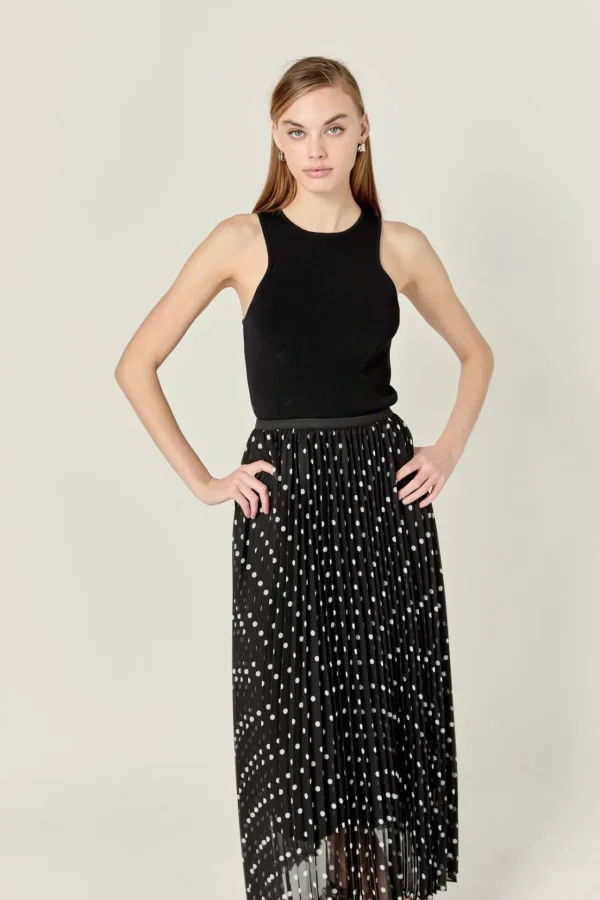 ENGLISH FACTORY Skirts | Tops*- Zoe Midi Skirt BLACKWHITE