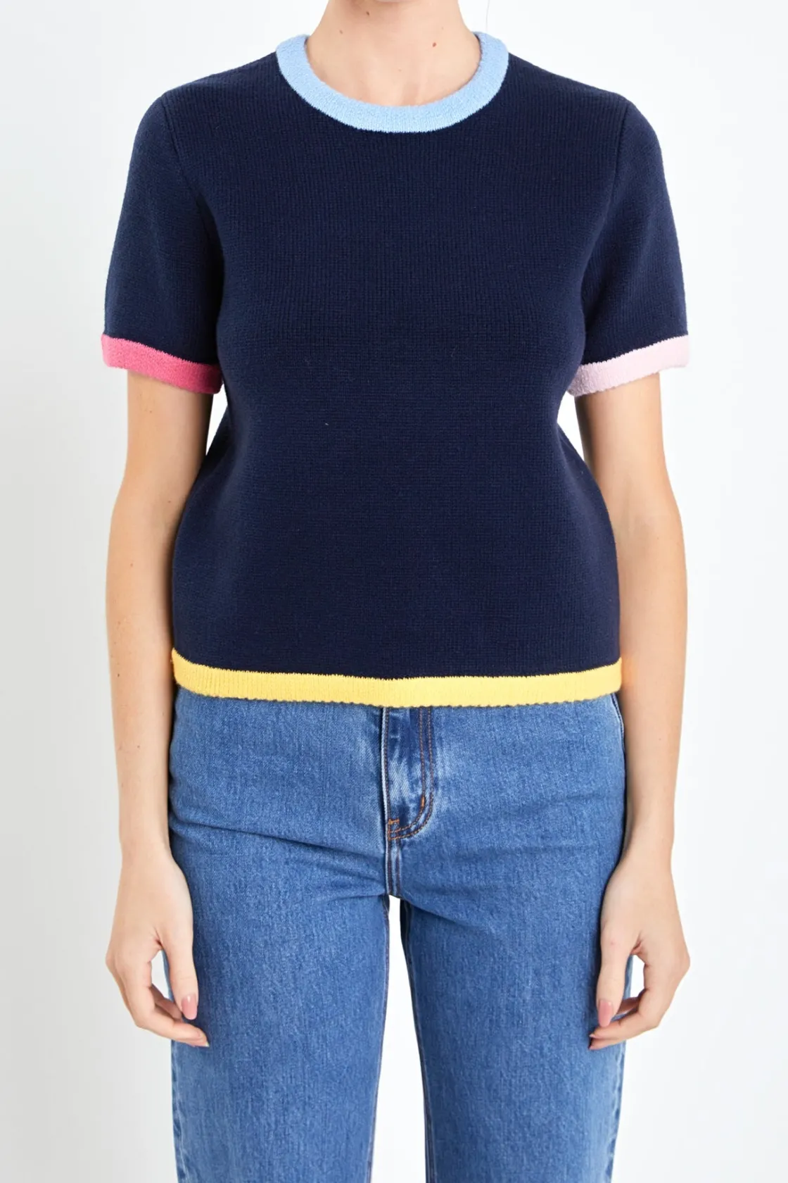 english_factpry__color_bl_10.webp ENGLISH FACTORY Sweaters & Knits | Matching Sets*English Factpry - Color Block Sweater Top