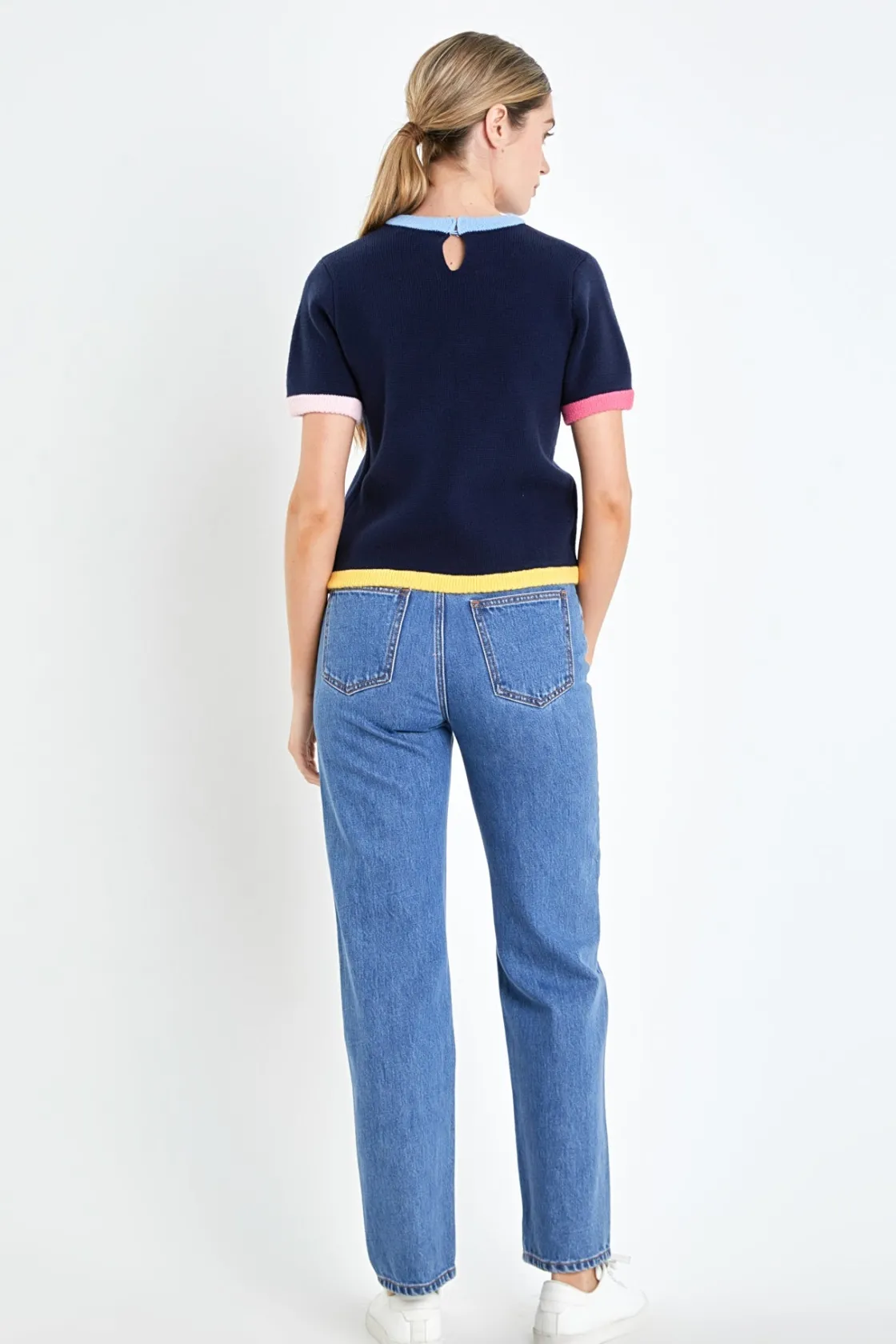 english_factpry__color_bl_11.webp ENGLISH FACTORY Sweaters & Knits | Matching Sets*English Factpry - Color Block Sweater Top