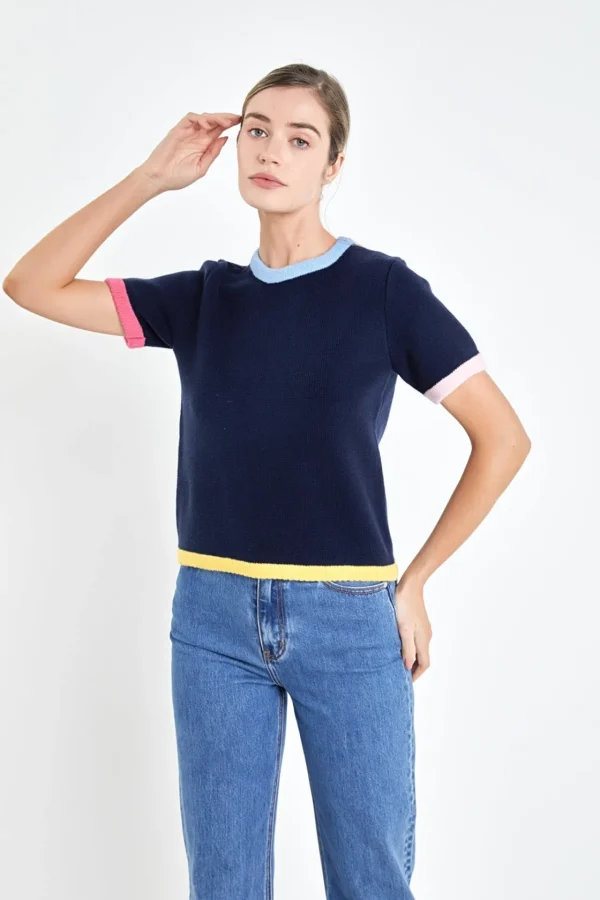 ENGLISH FACTORY Sweaters & Knits | Matching Sets*English Factpry - Color Block Sweater Top