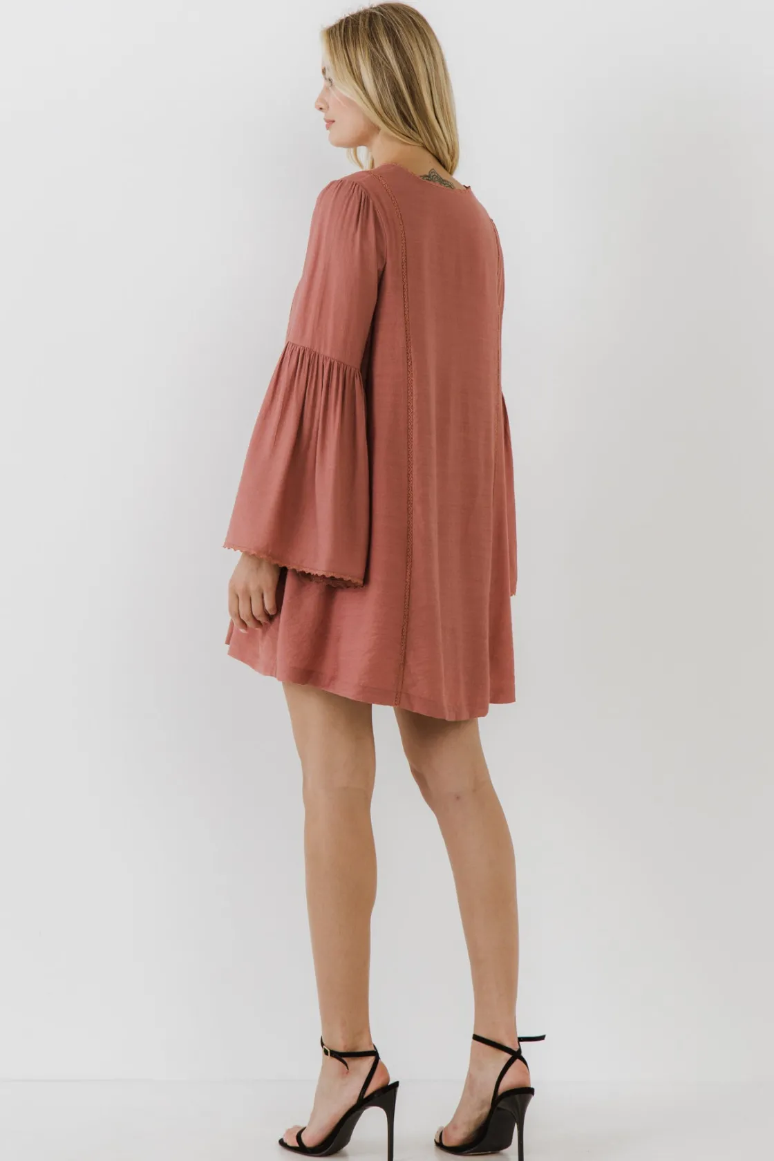 free_the_rose__deep_v_lac_2.webp FREE THE ROSES Boho Dresses | Lace Dresses*Free The Rose - Deep V Laced Mini Dress MAUVE