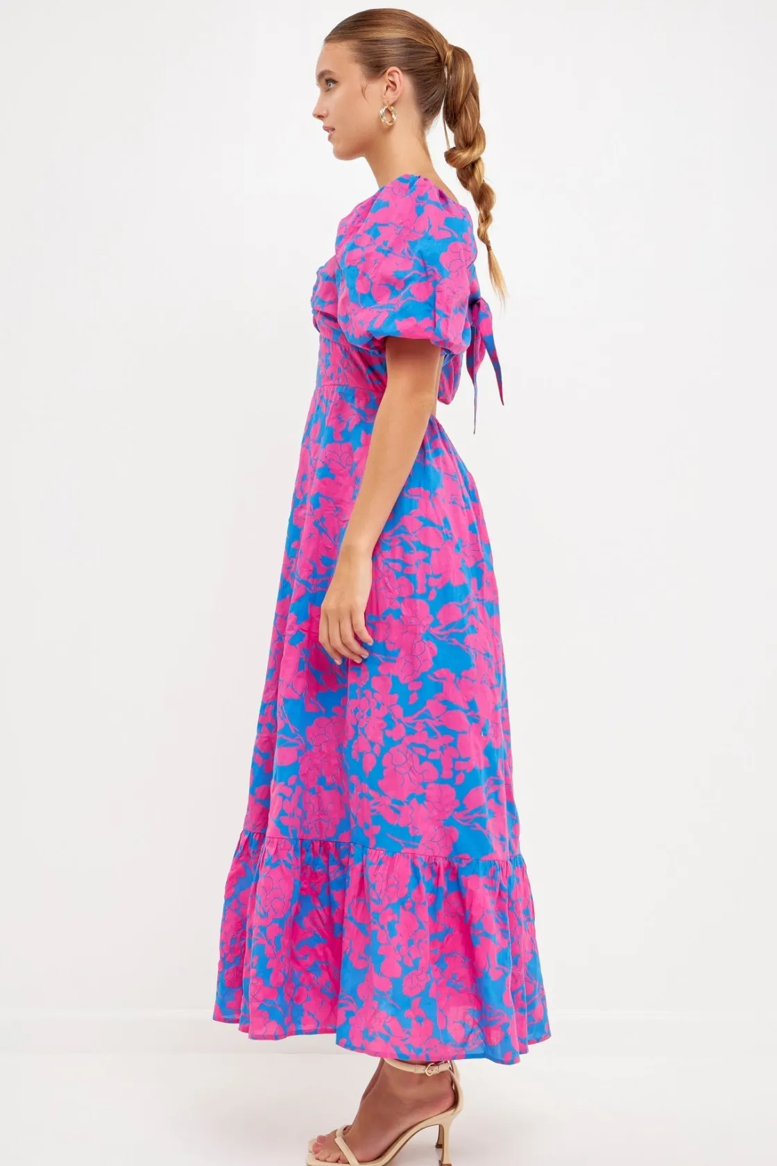 free_the_rose__floral_cut_1.webp FREE THE ROSES Floral Dresses | Tops*Free The Rose - Floral Cut-Out Maxi Dress