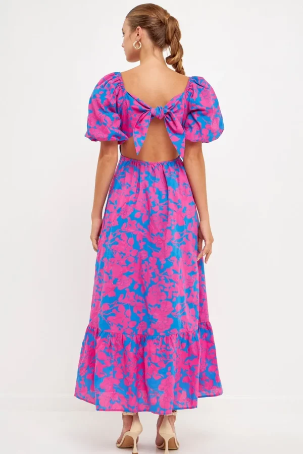 FREE THE ROSES Floral Dresses | Tops*Free The Rose - Floral Cut-Out Maxi Dress