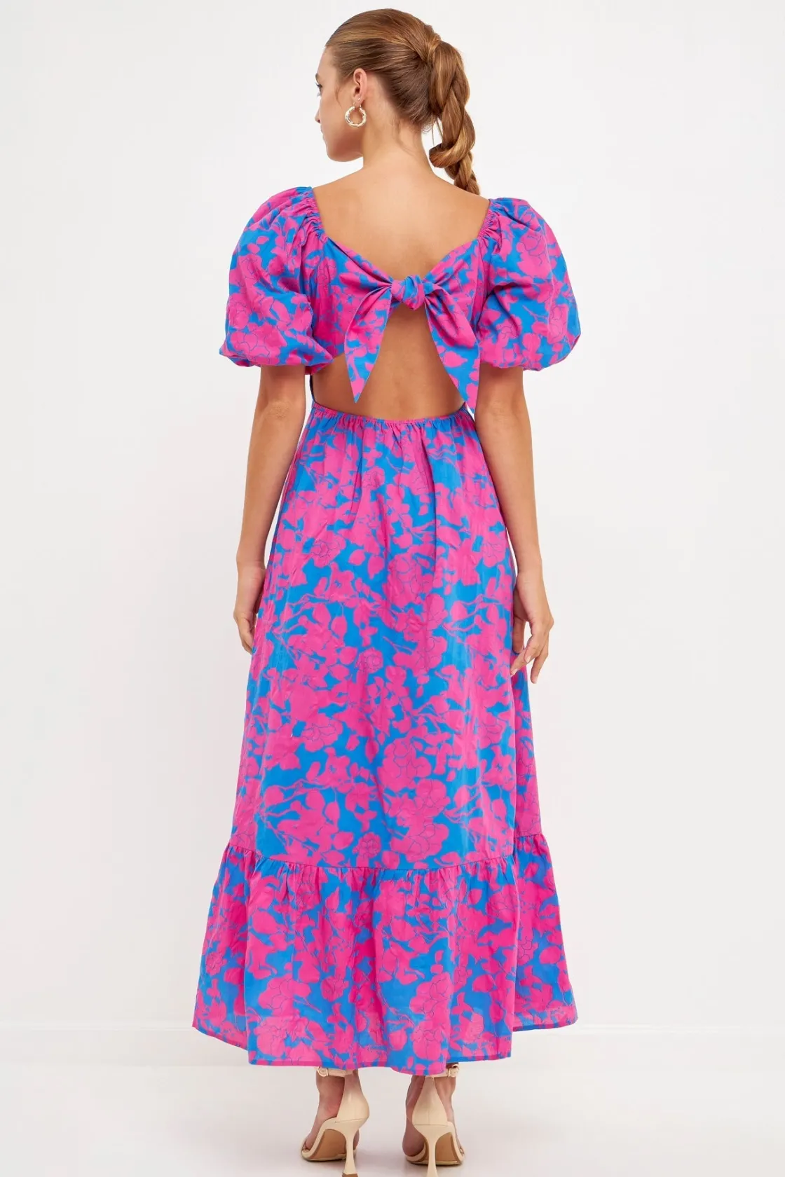 free_the_rose__floral_cut_2.webp FREE THE ROSES Floral Dresses | Tops*Free The Rose - Floral Cut-Out Maxi Dress