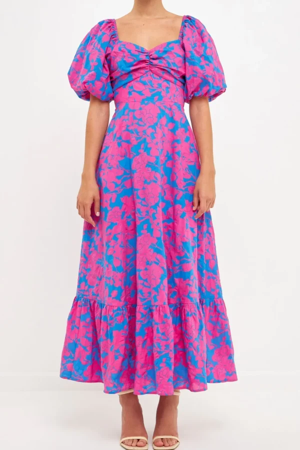FREE THE ROSES Floral Dresses | Tops*Free The Rose - Floral Cut-Out Maxi Dress