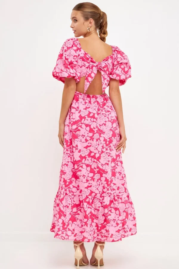 FREE THE ROSES Floral Dresses | Tops*Free The Rose - Floral Cut-Out Maxi Dress