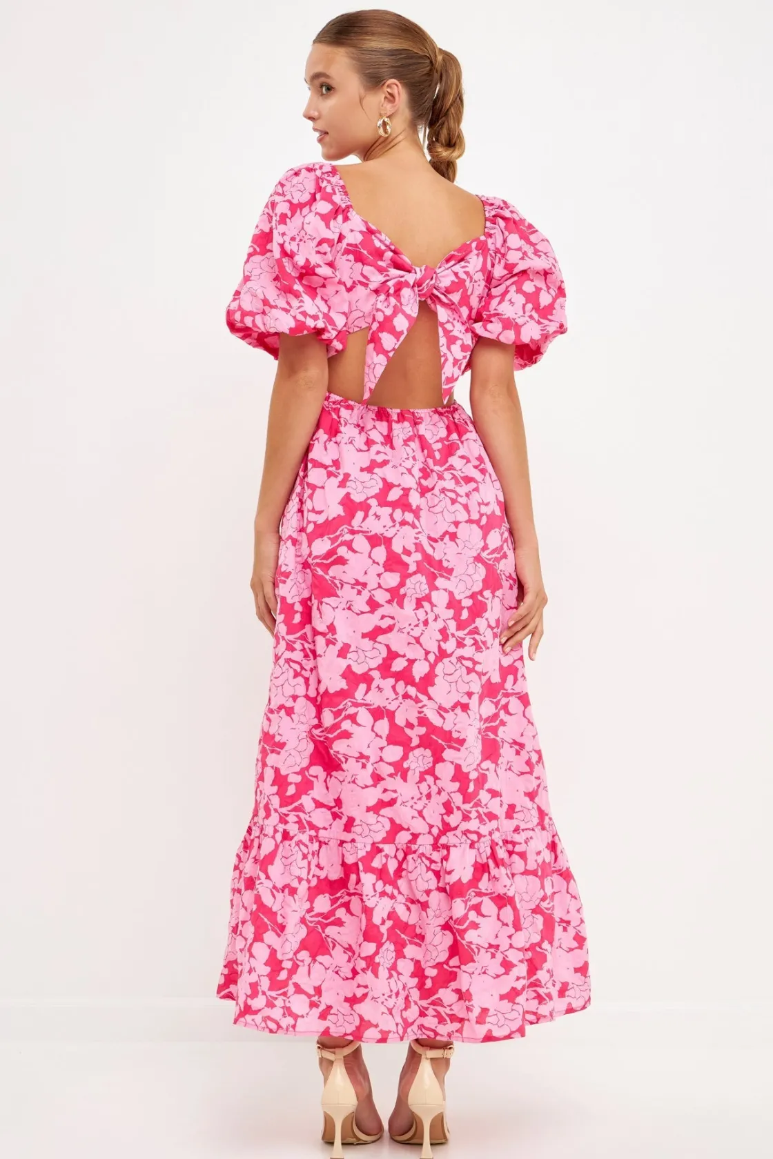 free_the_rose__floral_cut_7.webp FREE THE ROSES Floral Dresses | Tops*Free The Rose - Floral Cut-Out Maxi Dress