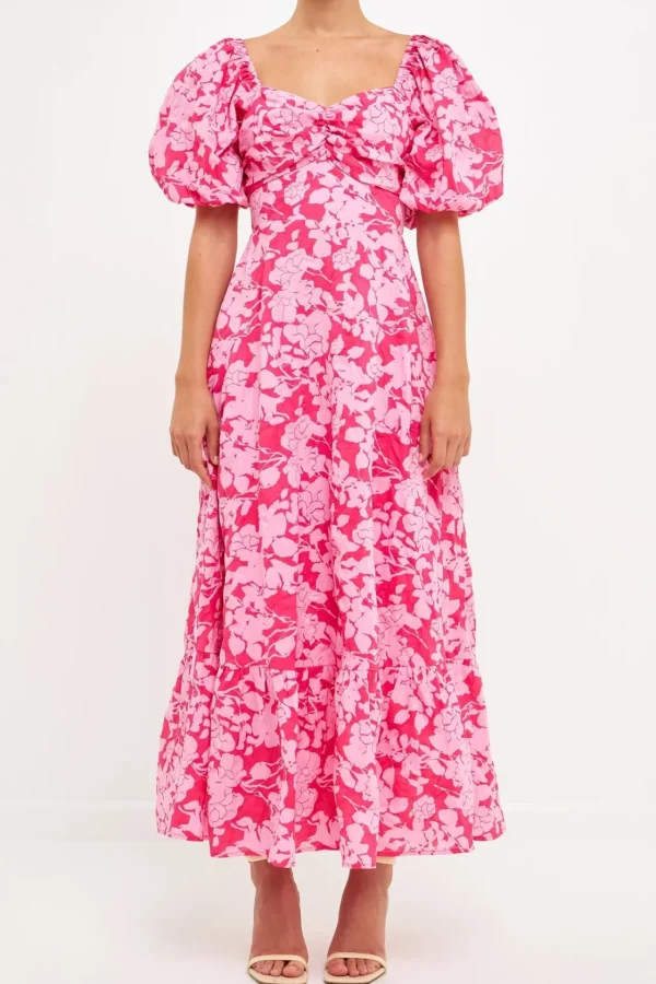 FREE THE ROSES Floral Dresses | Tops*Free The Rose - Floral Cut-Out Maxi Dress