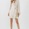 FREE THE ROSES Boho Dresses*Free The Rose - Ruffled Wrap Dress IVORY