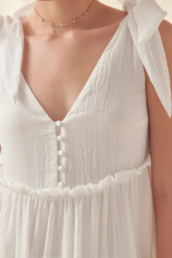FREE THE ROSES Boho Dresses | White Dresses*Free The Rose - Tiered Maxi Dress