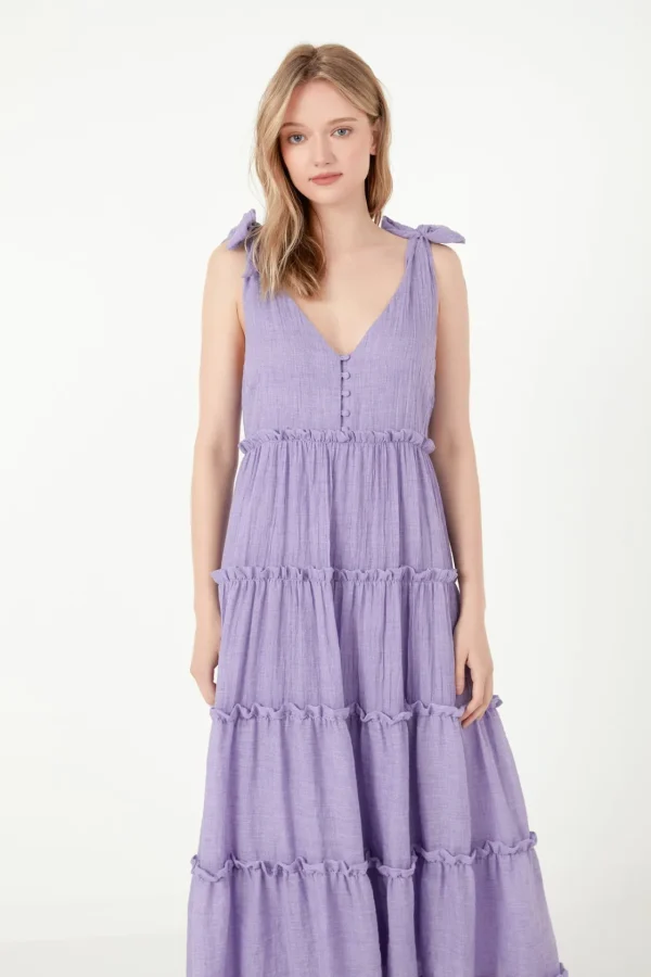 FREE THE ROSES Boho Dresses | White Dresses*Free The Rose - Tiered Maxi Dress