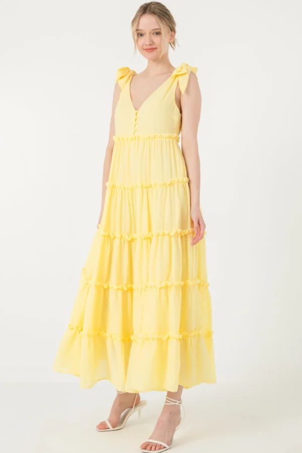 FREE THE ROSES Boho Dresses | White Dresses*Free The Rose - Tiered Maxi Dress