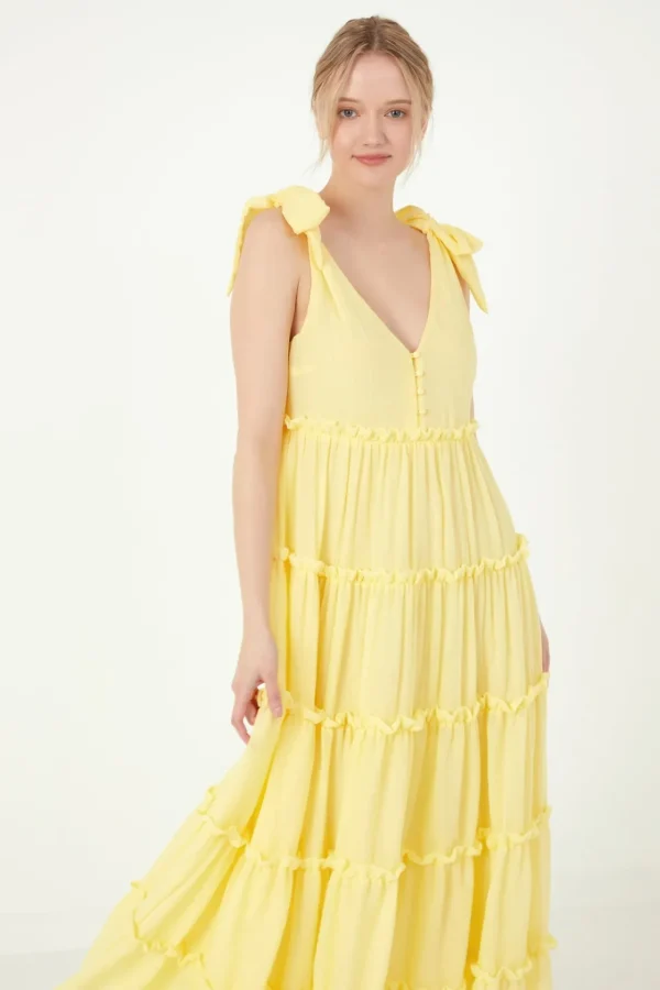 FREE THE ROSES Boho Dresses | White Dresses*Free The Rose - Tiered Maxi Dress