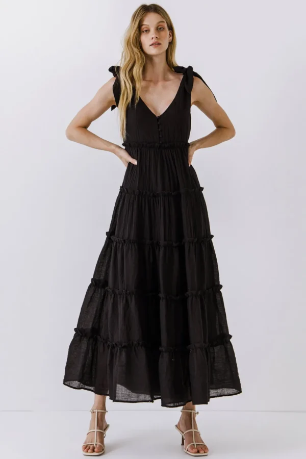FREE THE ROSES Boho Dresses | White Dresses*Free The Rose - Tiered Maxi Dress