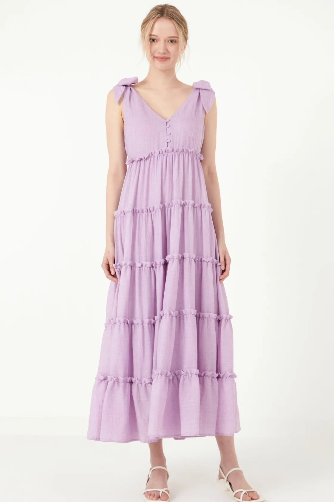 free_the_rose__tiered_max_24.webp FREE THE ROSES Boho Dresses | White Dresses*Free The Rose - Tiered Maxi Dress